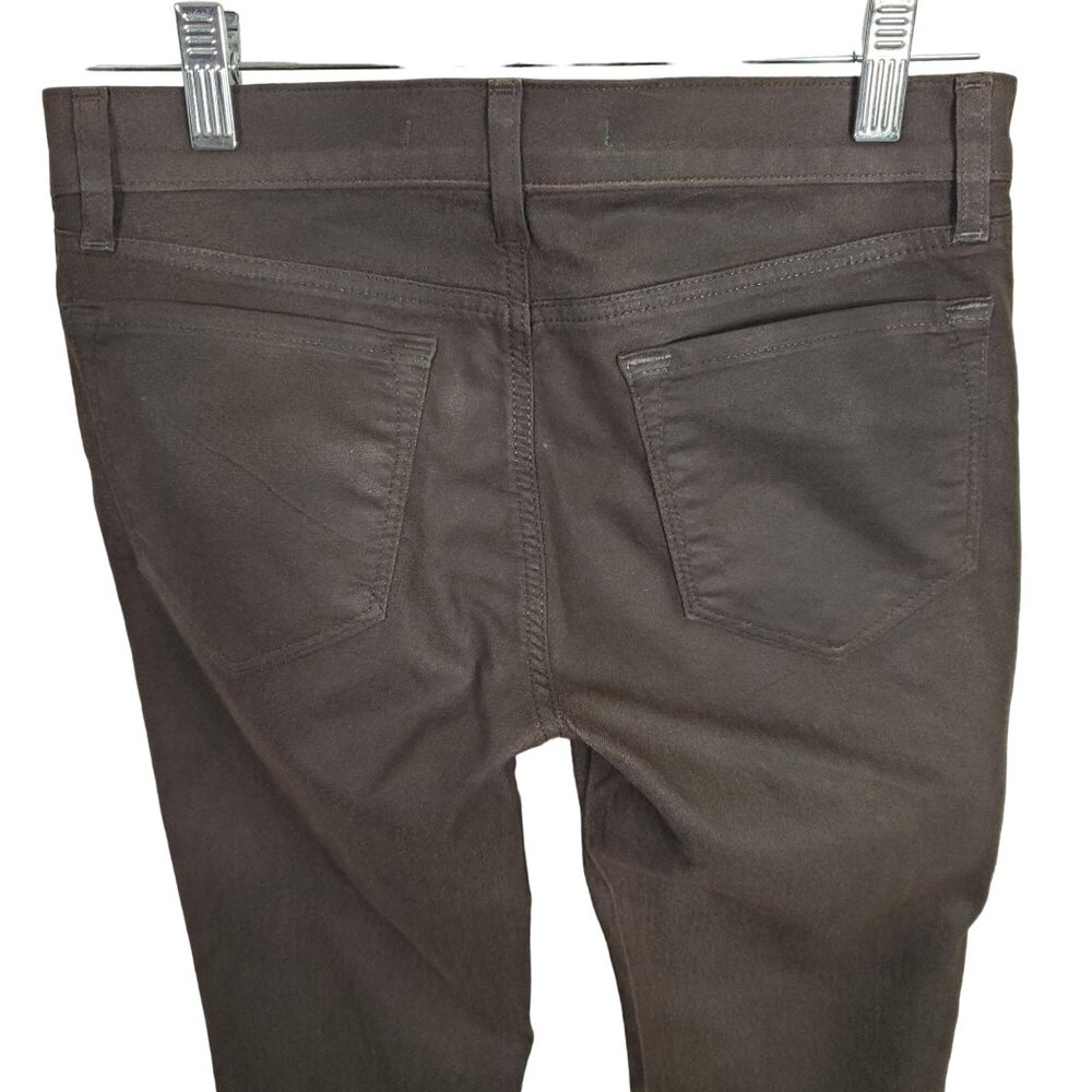 J Brand Womens Size 26 Jeans Pants Leggings Skinny Stretch Coated 901596 Mocha - Picture 5 of 12
